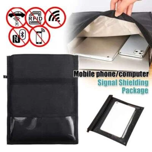 Large Faraday Bag RFID Signal Blocking Shielding Pouch Cell Phone Wallet Blocker - Picture 1 of 15