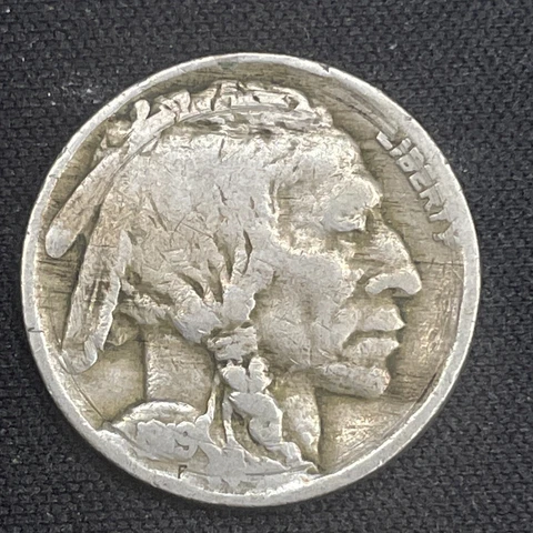 1919 Buffalo Nickel Partial Date Circulated Album Filler Lot B14 Cover