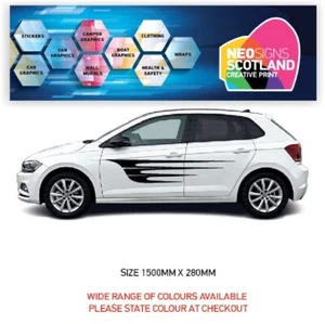 Auto Seite Grafik x 2 passt jedem Auto Van Universal Aufkleber Abziehbilder CSG03 - Bild 1 von 2