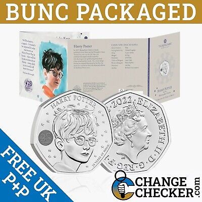 Official Harry Potter 2022 50p Fifty Pence BUNC Coin Brilliant Royal Mint InHand • 9.95£