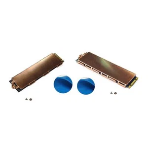 Copper M.2 SSD Heat Sink Cooler with Thermal Silicone Pad for Laptop (1 Side) FR - Photo 1/12