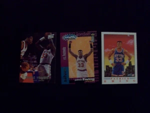 (3) PATRICK EWING INSERTS NEW YORK KNICKS 1991 FLEER PROVISION,SILVER YOU CRASH - Picture 1 of 2