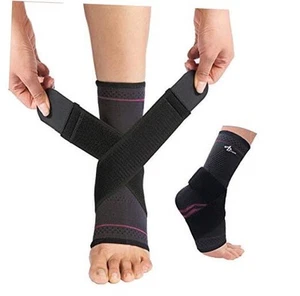 JUPITER Foot Sleeve (Pair) with Compression Wrap, Ankle Brace For Arch, Ankle - Picture 1 of 7