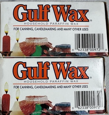 2- Pack Gulf Wax Household Paraffin Wax 1 lb each - Canning, Candle Making - Image 1 of 3