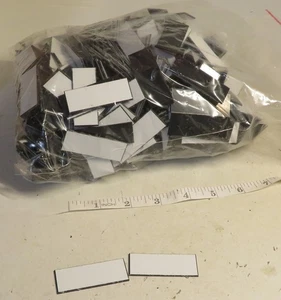 20 ea BLANKS Engraving Name Plates Plastic Labels Office Door Desk Plaques 2x.75 - Picture 1 of 6