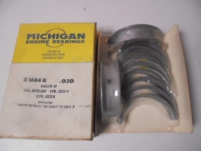 Michigan Engine Main Bearings .030 1967-1976 Buick 400 430 455 Vintage NOS - Image 1 of 4
