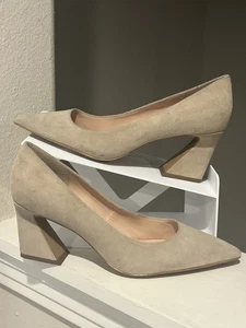 Decolte donna Vince Camuto Hailenda a punta tacco svasato arenaria taglia 8,5 - Foto 1 di 10