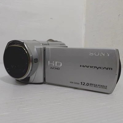 Sony Handycam HDR-CX500V Silver Camcorder Video Camera Full HD 12x Zoom Japanese - Image 1 of 4
