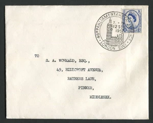 GB: 1957 46th Parliament Conference FDC House of Commons cover (FG145) Cat £150 - Picture 1 of 2