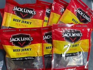 8 Bags Of Teriyaki Flavored Jack Links Beef Jerky - Picture 1 of 1