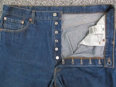 Levis 501 Jeans Mens 39x30* Blue Straight Leg Button Fly Denim Classic Pants - Image 1 of 4