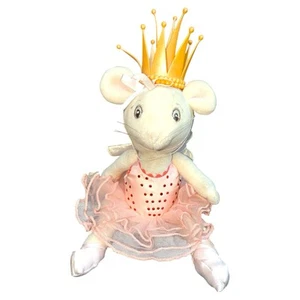 2000 American Girl Angelina ballerina topo strass corona snodata 10 pollici - Foto 1 di 6