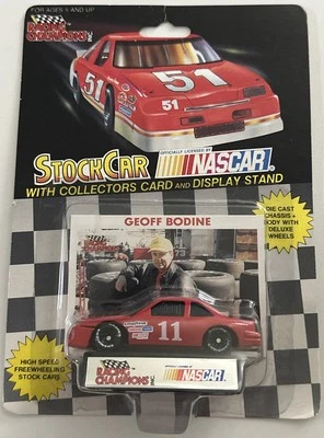 Racing Champions Stock Car #11 Geoff Bodine NASCAR 1991 rojo 1:64 Foto 1 de 4