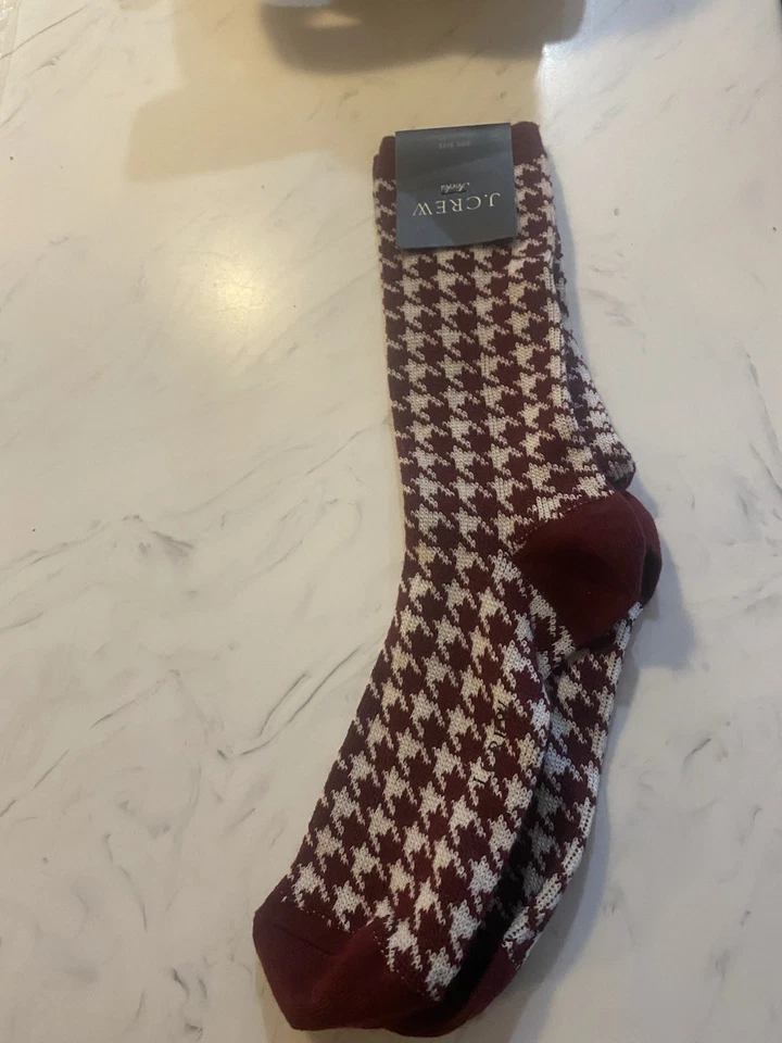 J Crew女式格纹袜均码 — 第 1/1 张图片