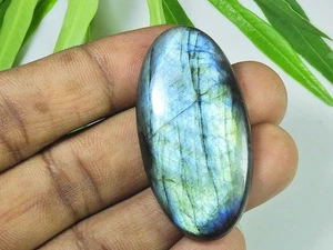 24X45X5MM Multi Fire Labradorite Oval Cabochon Loose Natural Gemstone 64Cts. G41 - Bild 1 von 9