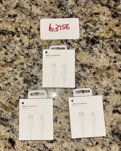 NEW 3 Pack! Apple iPhone USB-C to Lightning Cable MFI Certified 1m Long Cord - Picture 1 of 3