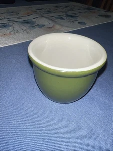 Vtg. HALL Pottery Small Green Custard Cup Bowl Restaurant Ware China 2.75” Tall - Picture 1 of 3