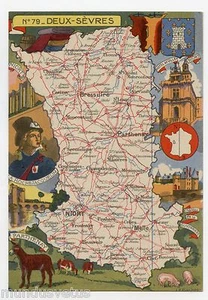CPSM .J.P. PINCHON.Département Français. French Geography .n° 79 . DEUX SEVRES - Picture 1 of 2