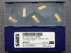 VENDITA! 5 x SIMTEK Z17.0010.20 V GN39 PIASTRE DI TAGLIO REVERSIBILE - Foto 1 di 1