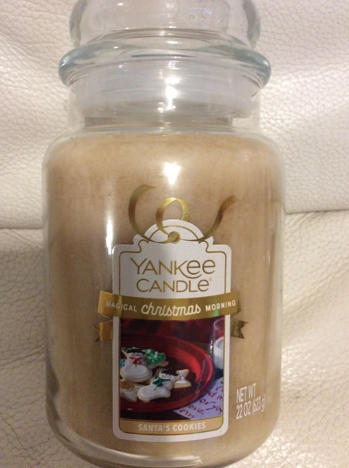 Tarro grande Yankee Candle Santa's Cookies 22 oz ¡NUEVO! Azúcar Vainilla Navidad Foto 1 de 1