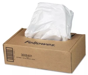 Fellowes 3608401 16 - 20 gal Capacity Shredder Waste Bags (1/Carton) New Closed - Picture 1 of 2
