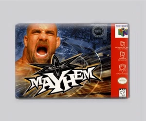 WCW MAYHEM / N64 - IMÁN NEVERA 2"x3" (juego nintendo 64 caja retro lucha libre - Imagen 1 de 3