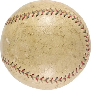 1929 Philadelphia Athletics A's World Series Champs Team Signed Baseball PSA DNA - Picture 1 of 7