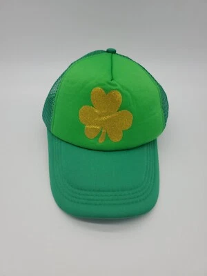 Gorra de espuma de malla de camión verde hoja de trébol... Foto 1 de 4