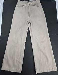 Jeans cónicos vintage tiro alto pierna ancha Hepburn DL1961 piedra lunar clara talla 24 - Imagen 1 de 11