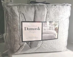 Charter Club Damask Designs Woven Tile Twin Duvet Set, Gray ($320) - Picture 1 of 2