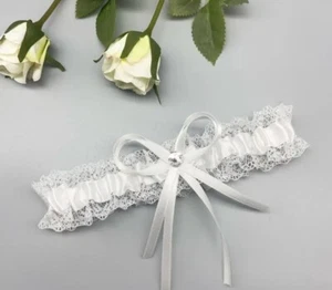 Bridal Thigh Garter Lace Bowknot Leg Loop Garter Wedding Sexy Lingerie Cosplay - Picture 1 of 3