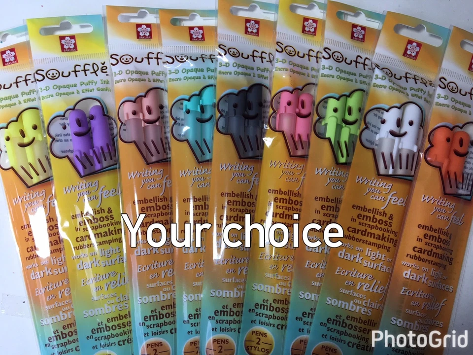Gelly Roll Souffle Opaque Puffy Ink Pens Two/Pkg - You Choose Color - NEW - Image 1 of 1