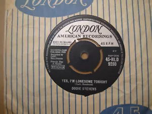 DODIE STEVENS, YES I'M LONESOME TONIGHT, LONDON RECORDS 1960 - Picture 1 of 2