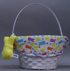 Peeps Easter Just Born Woven Basket with Yellow Scented Peep NWT - Picture 1 of 2