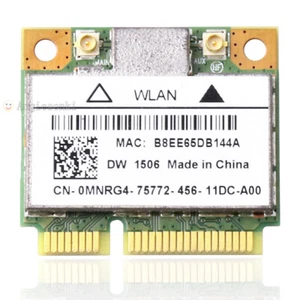 ATHEROS AR5B125 AR9485 MNRG4 MXX0D Dell DW1506 half mini Pcie WiFi Card  - Picture 1 of 6