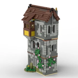 MOC-156479 Medieval House with Detailed Interior Modular Building 969 Parts - Picture 1 of 4