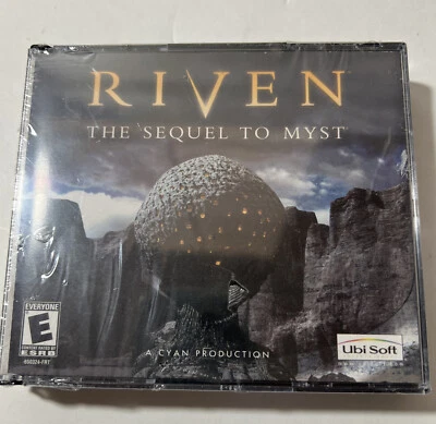 Riven The Sequel to Myst PC 1997 New Sealed PC MAC Ubisoft NEW SEALED - Image 1 of 3