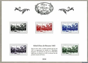 France 2018 Treasures Philately HOTEL DIEU BEAUNE 1443 architecture ms5v mnh - Picture 1 of 1