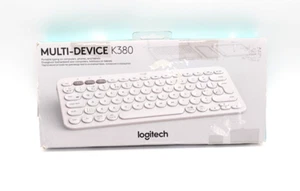 Logitech K380 Multi-Device Bluetooth Tastatur weiß - QWERTY UK-Englisch - Bild 1 von 4