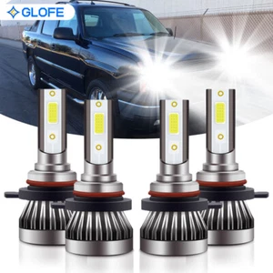 6000K White LED Headlight Bulbs Kit For 2003-2005 Chevrolet Avalanche 1500 2500 - Picture 1 of 9