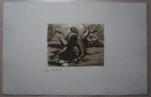 Gravure SCENE ORIENTALISTE Signé JEAN JULIEN - Imagen 1 de 6