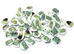 20 Holzknöpfe Handtasche Mix 18 mm   Holz Basteln Nähen Stricken Knöpfe aus Holz - Bild 1 von 1