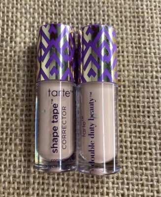 Tarte PEACH Shape Tape Corrector Double Duty Beauty, 2 Travel Minis!