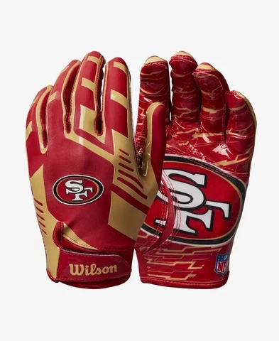 San Francisco 49ers NFL Stretch Fit Receiver Football Gloves Cover