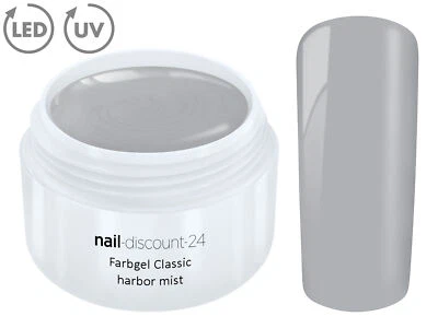 Color UV LED Gel FARBGEL harbor mist French Modellage Nail Art Design Nagel Grau - Bild 1 von 3