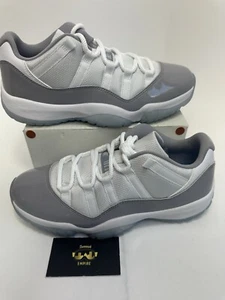 Nike Air Jordan 11 Retro Low CEMENT GREY Mens Size 9 AV2187-140 No Lid - Picture 1 of 6
