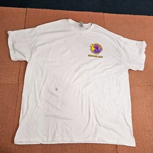As Is* Phantom Fireworks Double Sided Graphic T-Shirt White XL Retro T1a - Picture 1 of 9