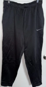 Nike Jogger Pants Women’s Size Large Dri-Fit Black Polyester Fleece Lined - Picture 1 of 12