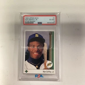 Ken Griffey Jr Star Rookie 1989 Upper Deck #1 PSA 6 - Bild 1 von 2