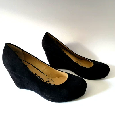 Womens Black Wedges Shoes American Rag CIE  AR KENNA Size 10M - Image 1 of 4